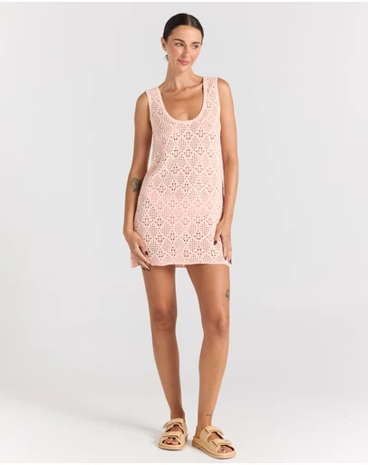 Poolside Paradiso - Messina U Knit Crochet Dress – Peony