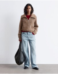 & Other Stories - Knitted Zip-Up Cardigan