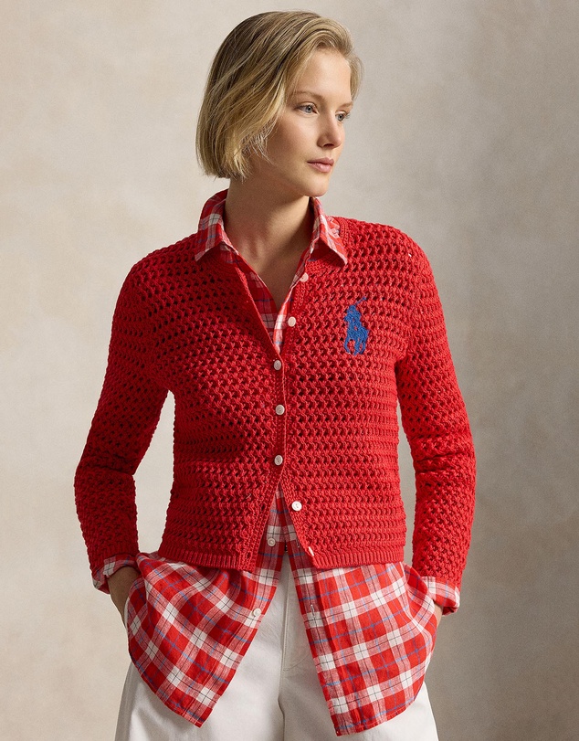 Polo Ralph Lauren - Big Pony Crocheted Cotton Cardigan