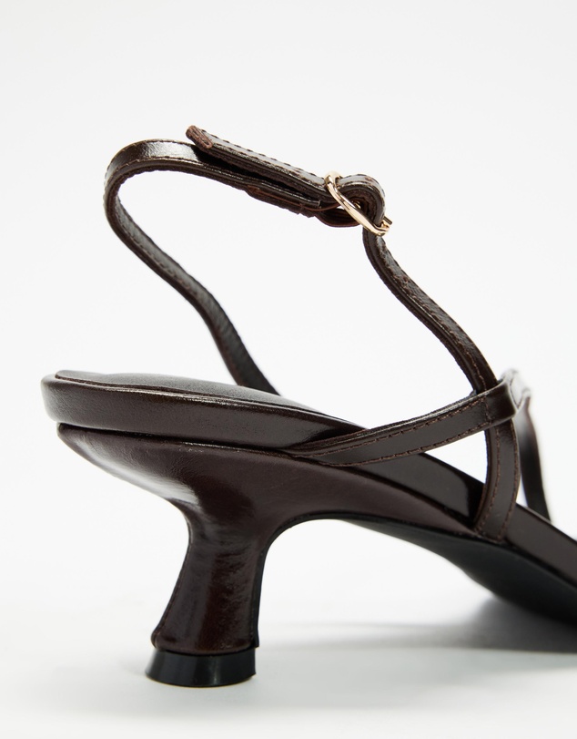 AERE - Leather Slingback Heels