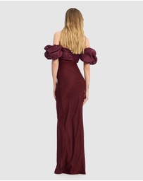 ROTATE - Chiffon Puff Sleeve Dress
