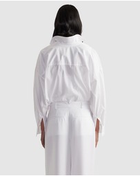 Decjuba - Pia Pleated Oversized Shirt