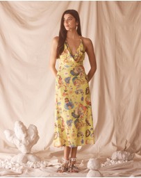 KINGA CSILLA - Bacio Di Mare Halter Midi Dress
