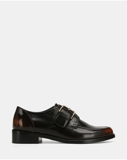 Wittner - Fredi Leather Monk Strap Loafers