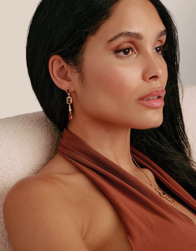 THOMAS SABO - THOMAS SABO Elyndra Earrings with Red Stones