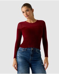 GUESS - Rowena Rib Chenille Sweater