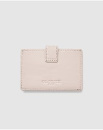 Globite - Leather RFID Card Holder Snap Button