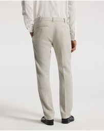 Calibre - Slim Textured Wool Pants Neutral