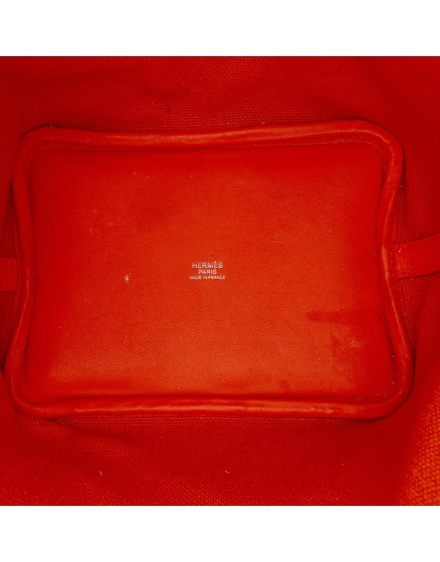 Hermes - Pre-Loved Toile Goeland and Swift Cargo Picotin Lock 18