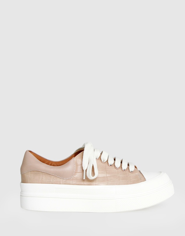 Belle & Bloom - Just A Dream Croc Leather Sneaker