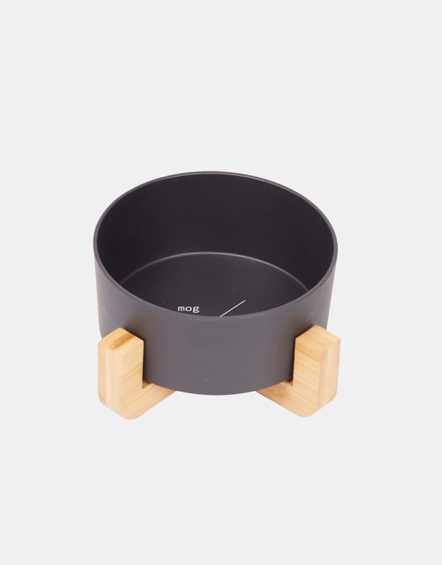 Mog & Bone - Single Bamboo Dog Bowl Black