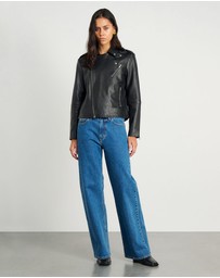 Jag - Leather Biker Jacket