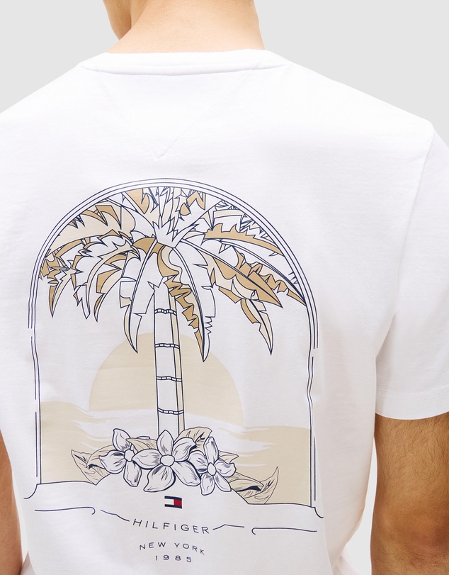 Tommy Hilfiger - Palm Tree Back Graphic T-Shirt
