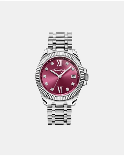 THOMAS SABO - Women's Watch Divine Burgundy with Zirconia Stones