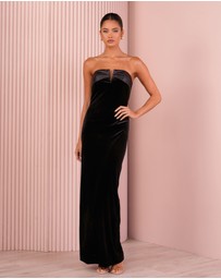 Azzurielle - Mariet Plunge Strapless Gown