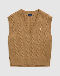 Polo Ralph Lauren - Cable-Knit Wool-Cashmere Sweater Vest