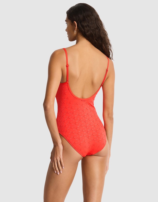 Sea Level Australia - Celestia Frill Square Neck One Piece