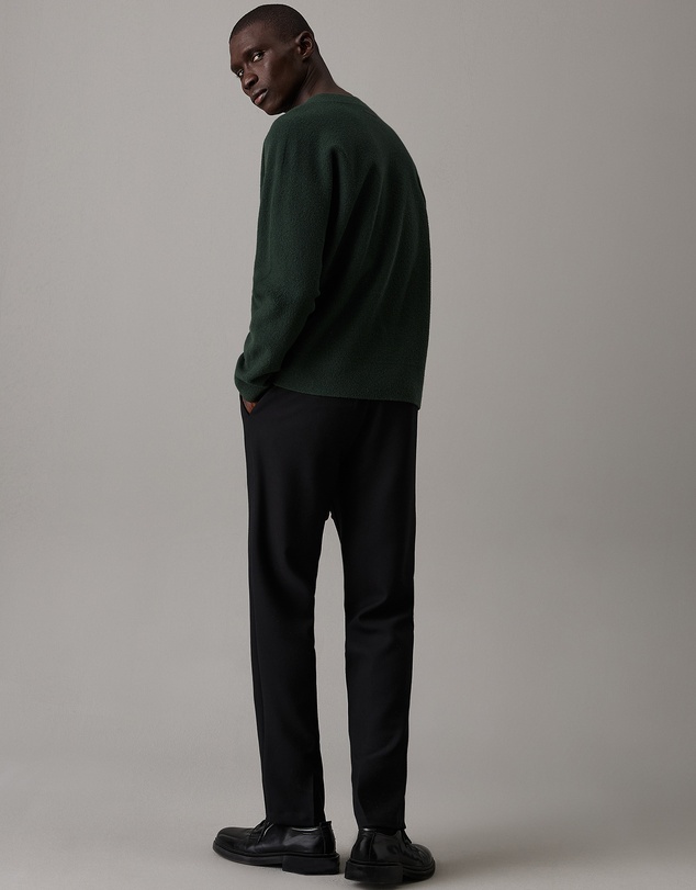 Calvin Klein - Tapered Knit Pleated Trousers