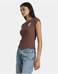 RVCA - Womens Ribbed Slim T-Shirt