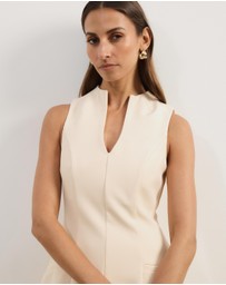 Atmos&Here - Shay Suiting V-Neck Mini Dress
