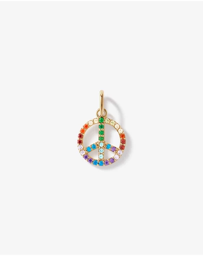 Michael Hill - Peace Pendant in 18Kt Vermeil with Cubic Zirconia
