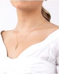 Lovisa - Sterling Silver Gold Cross Necklace
