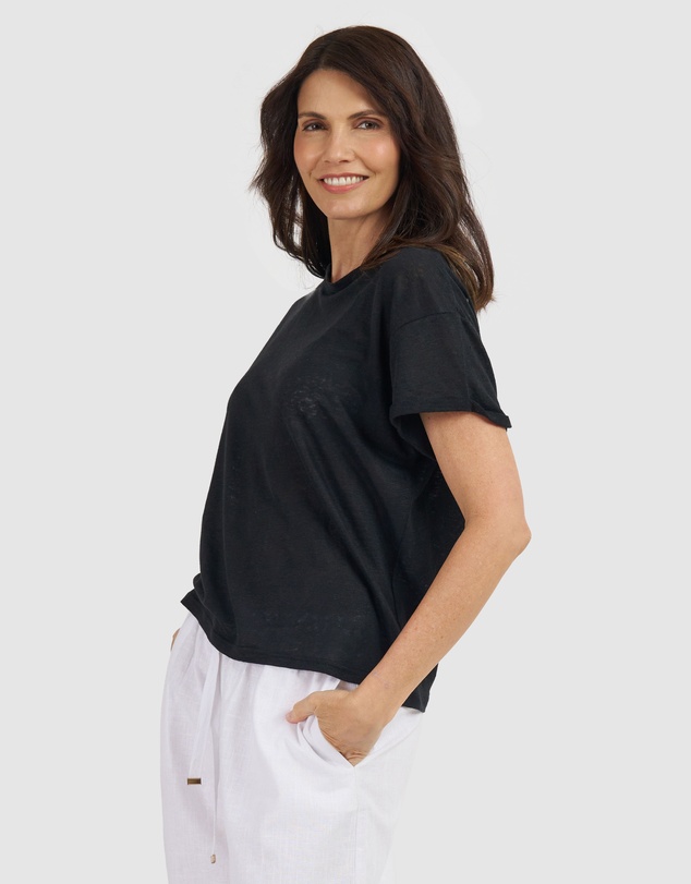 CAMIXA - Francy Linen Jersey T-Shirt Top