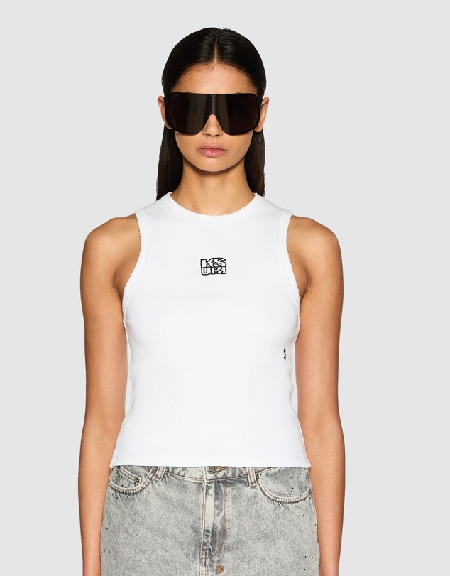 Ksubi - STACKED SYNDICATE TANK XTRA WHITE