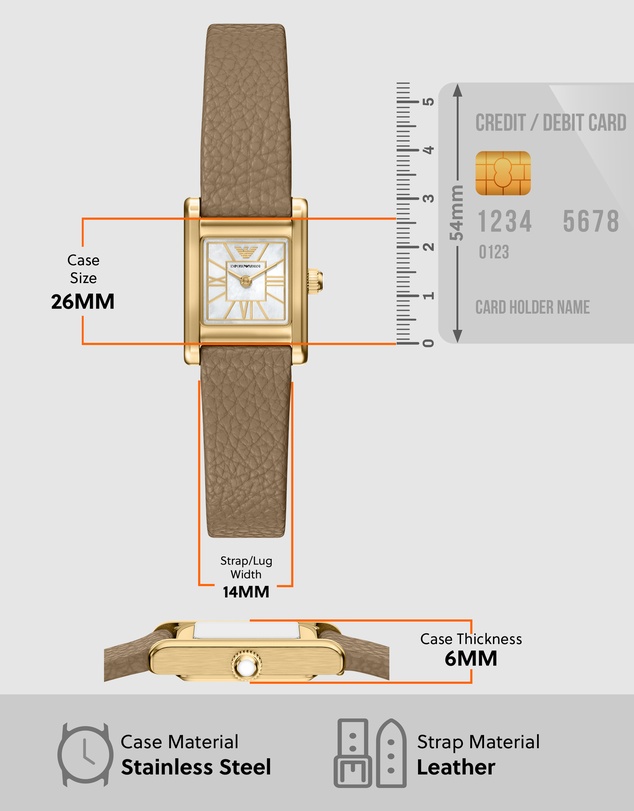 Emporio Armani - Brown Analogue Watch