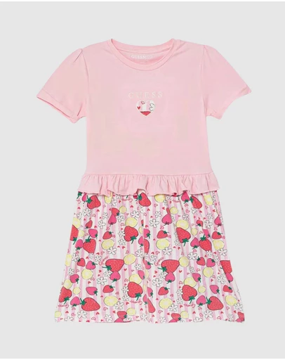GUESS - Stretch Jersey Short Sleeve Dress