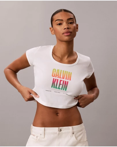 Calvin Klein Jeans - Pride Slim Scoopneck Tee
