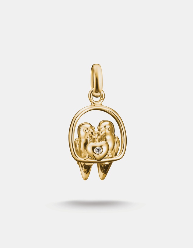 THOMAS SABO - THOMAS SABO Connect Charm lovebirds Gold