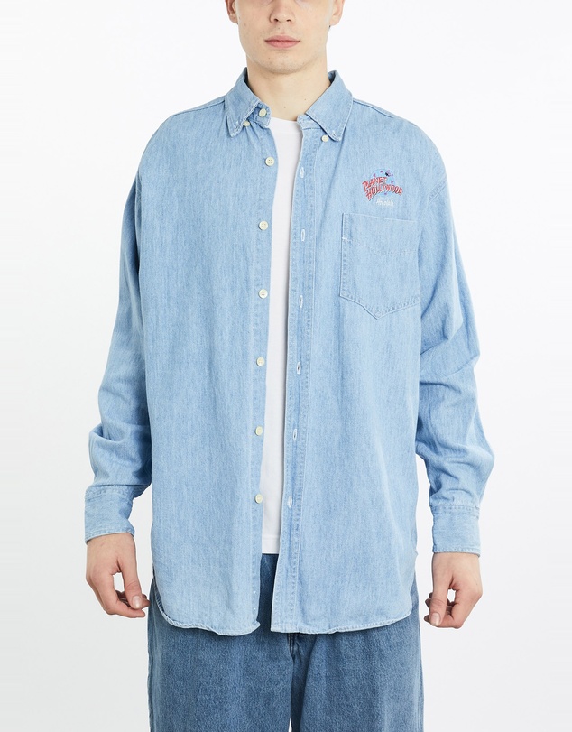 Vintage by The Real Deal - Pre Loved - Vintage 90s Planet Hollywood Denim Button Up Shirt