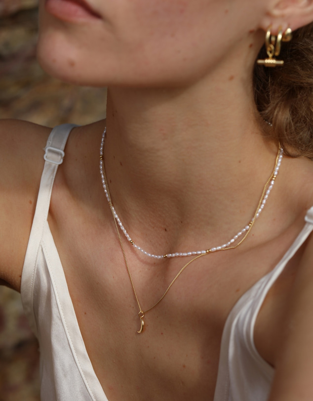 Luna Rae - Gold Vermeil - Petite Pearl Necklace