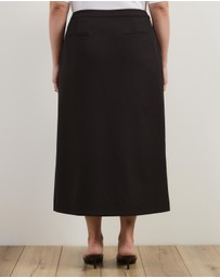 Atmos&Here Curvy - Sorelle Split Detail Midi Skirt