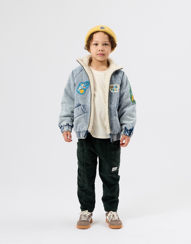 Goldie + Ace - Ari Denim Sherpa Jacket - Babies-Kids