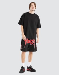 Kiss Chacey - Caution Mesh Basketballs Short