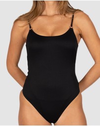 Baku Swimwear - Rococco Minimalist High Leg One Piece Swimsuit