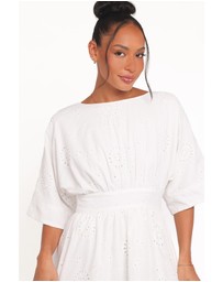 Petal & Pup - Camila Open Back Mini Dress - White