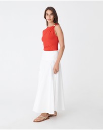 Forcast - Kirsty Bamboo Ruched Top