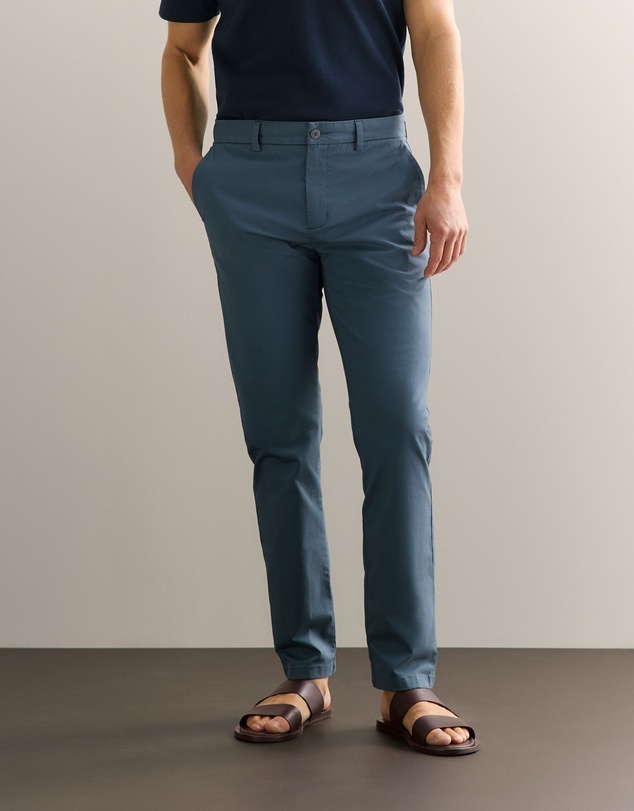 Trenery - Slim Fit Chino Pant in Petrol Blue
