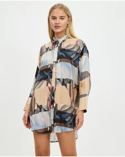 Grace Willow - Jasmine Silk Shirt Dress
