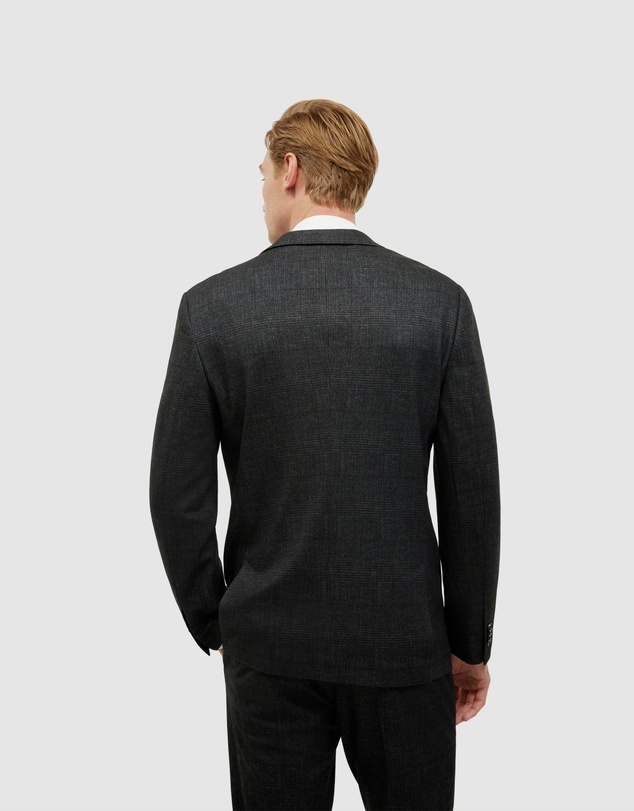 Politix - Travel Performance Jersey Check Tailored Jacket