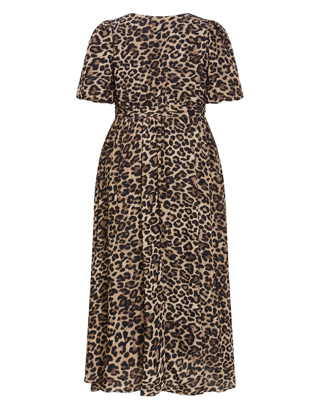 City Chic - Felicity Leopard Print Maxi Dress