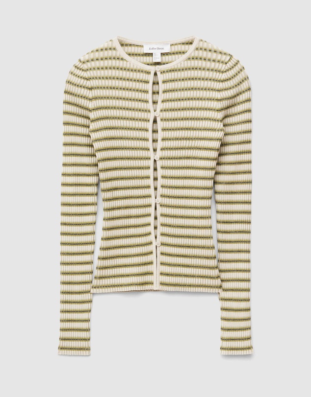 & Other Stories - Keyhole-Front Rib-Knit Cardigan