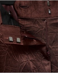 M.N.G - Straight-Leg Crinkled-Effect Trousers