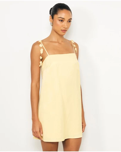 AERE - Ilaria Floral Mini Shift Dress