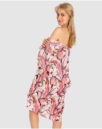 Sant And Abel - Women's Martinique® Pink Banana Leaf Cover Up