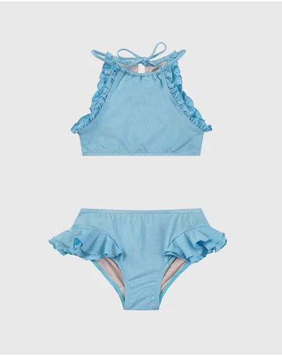 Aqua Blu Kids - Stepping Stones Halter Neck Bikini Set - Kids