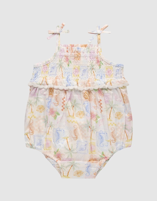Kynd Baby - Resort Shirred Romper in Resort